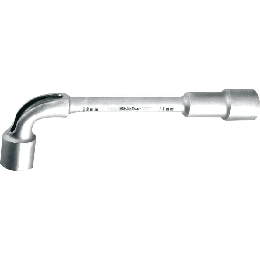 Angled Open Socket 12 x 6 12mm Mirror Polished Chrome Plating