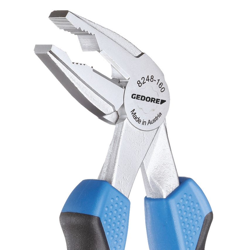 Angled combination pliers 160 mm