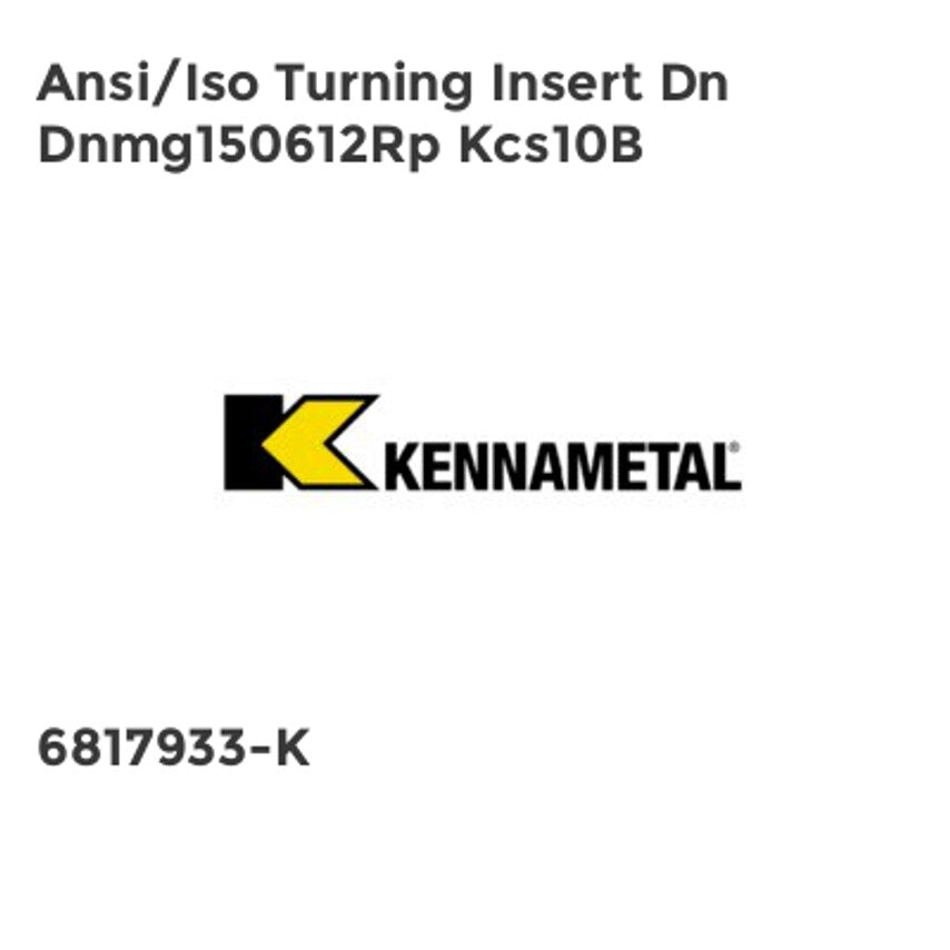 Ansi/Iso Turning Insert Dn Dnmg150612Rp Kcs10B