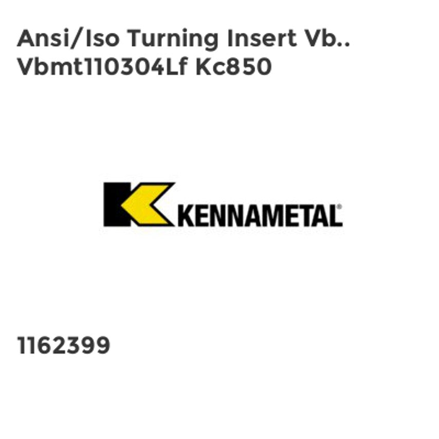 Ansi/Iso Turning Insert Vb.. Vbmt110304Lf Kc850