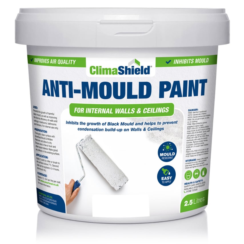 Anti-Mould Paint Brilliant White 2.5 Liter