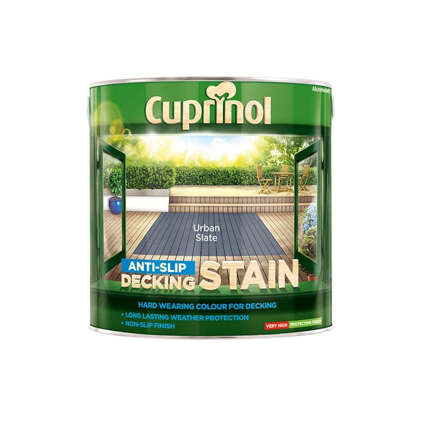 Anti-Slip Decking Stain Urban Slate 2.5 litre CUPUTDSUS25L