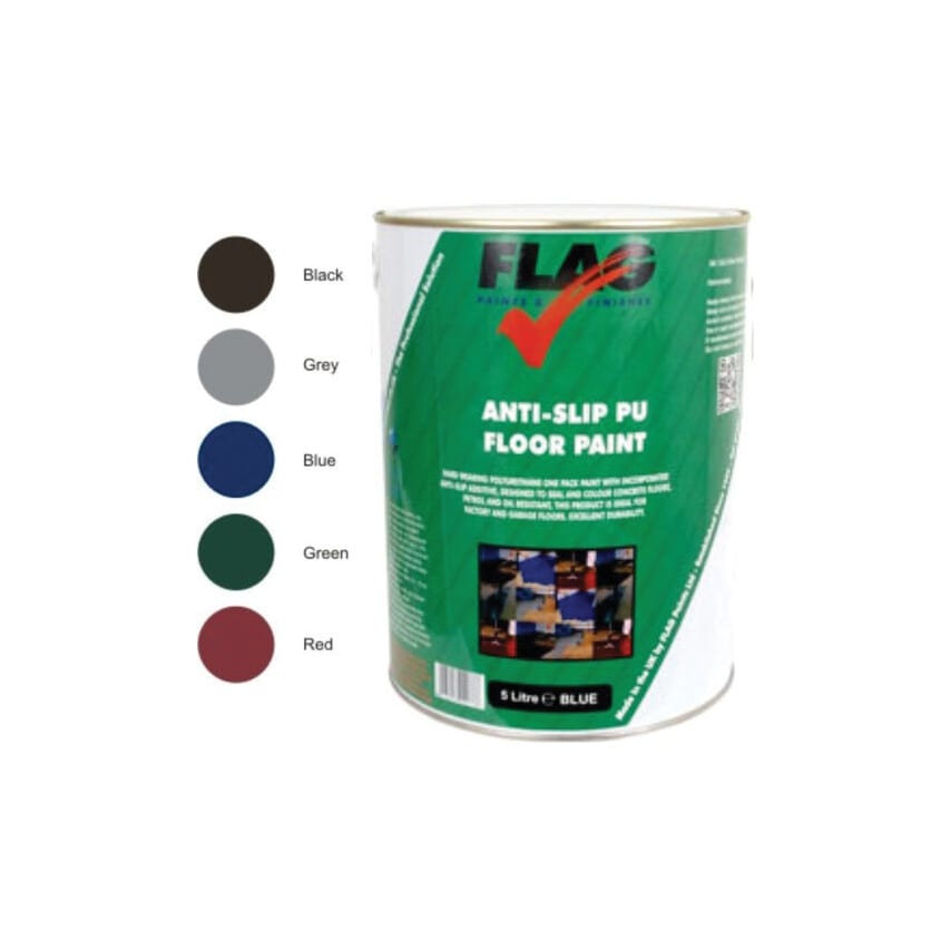 Anti-Slip PU Floor Paint Green 20LTR