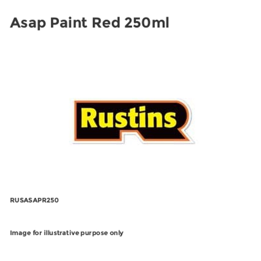 Asap Paint Red 250ml - RUSASAPR250