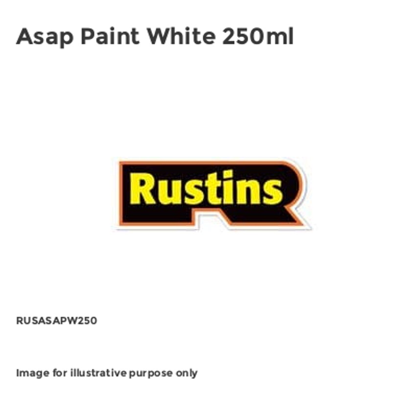 Asap Paint White 250ml - RUSASAPW250