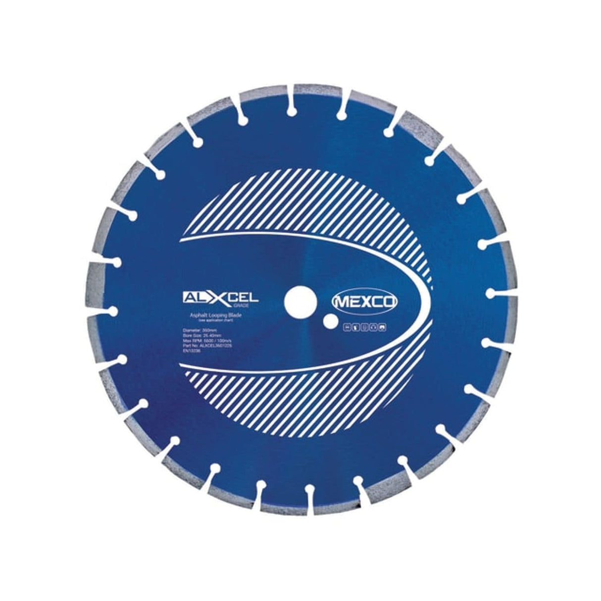 Asphalt Looping Diamond Blade - 350 x 25.4mm x 12mm Width