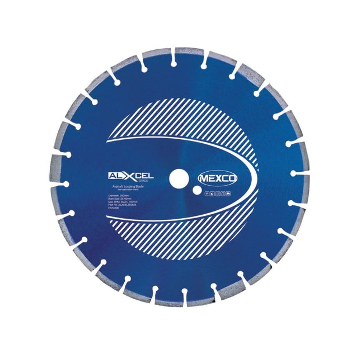 Asphalt Looping Diamond Blade - 350 x 25.4mm x 6mm Width