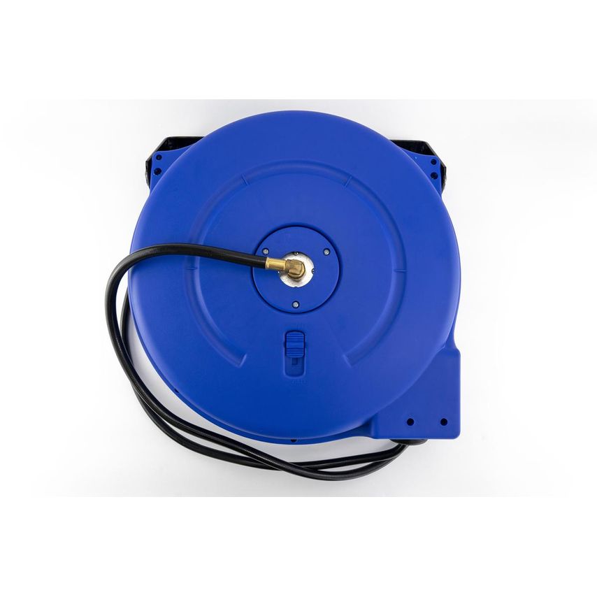 Auto Rewinding Air PCV Hose Reel 1/4" x 15 M Meter Retractable Garage Mountable
