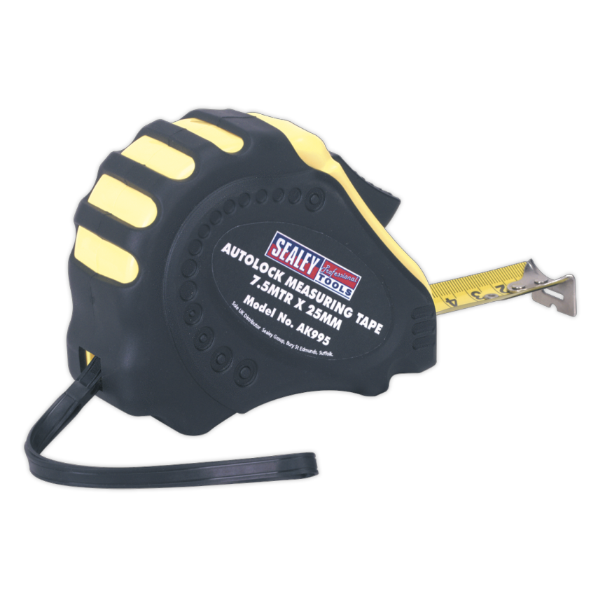 Autolock Tape Measure 7.5m (25ft) x 25mm - Metric/Imperial