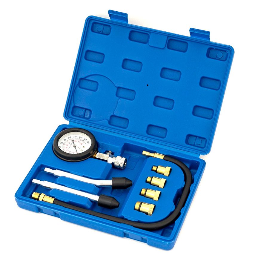 Automotive Petrol Engine Compression Tester Test Kit Gauge Car Motorcycl