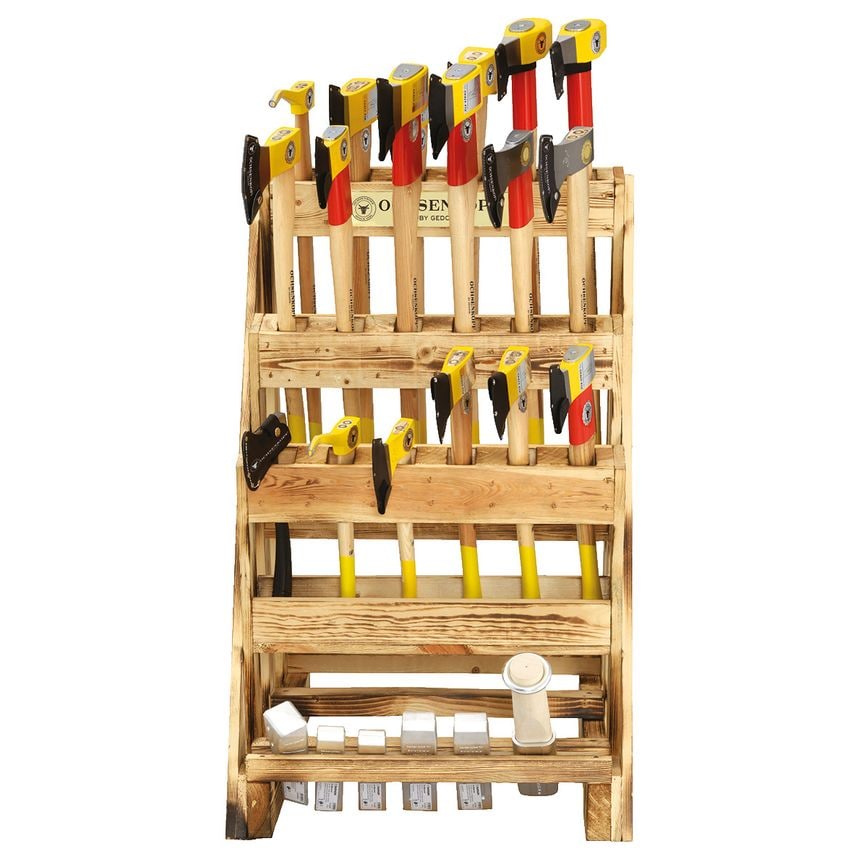 Axes sales stand ROTBAND-PLUS 24 pieces