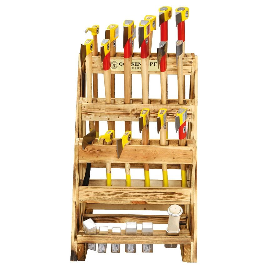 Axes sales stand ROTBAND-PLUS 24 pieces