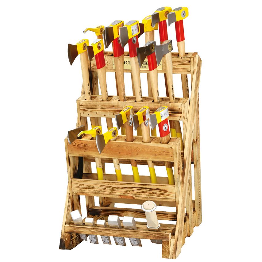 Axes sales stand ROTBAND-PLUS 24 pieces