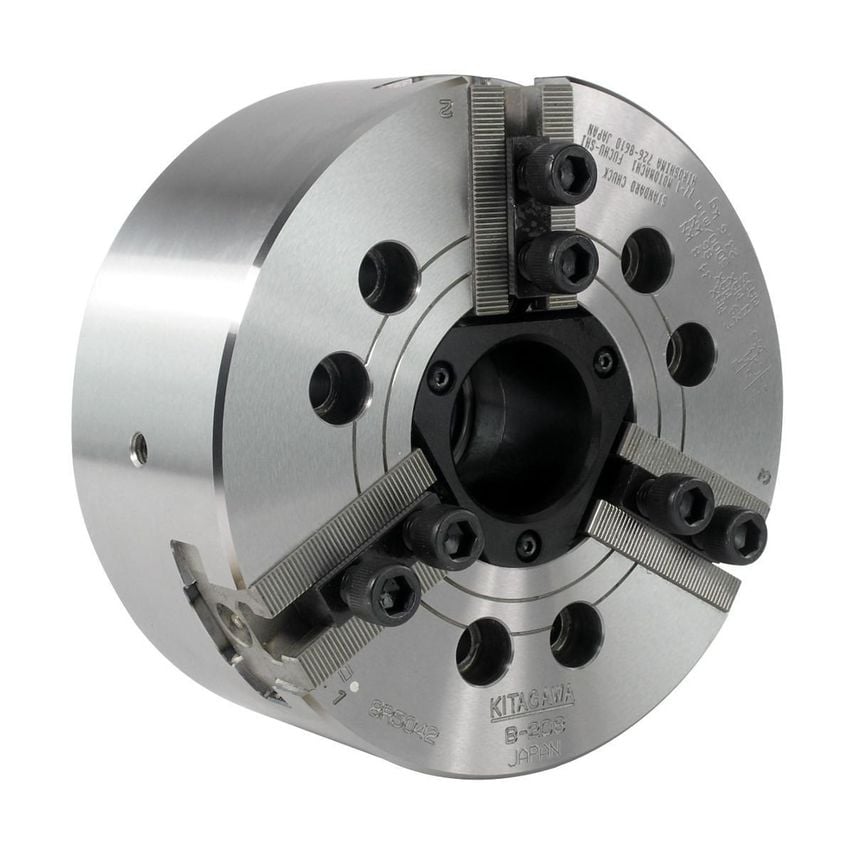 B200 Series (with Adaptor) - Standard 3 Jaw Power Chuck with Adaptor Plate - B206A5