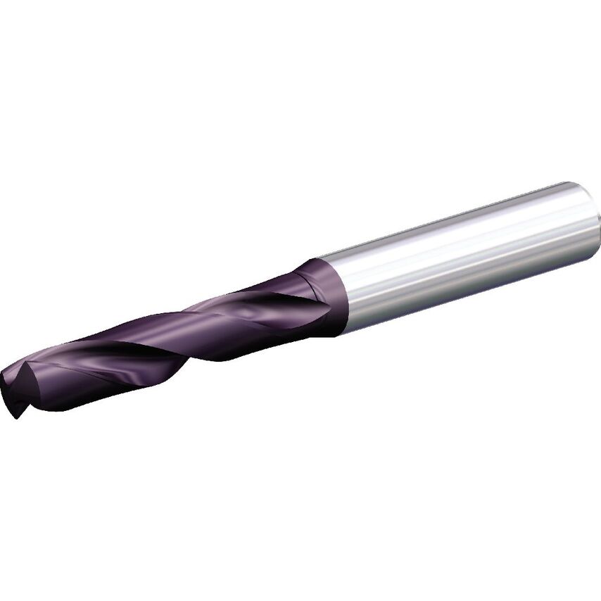 B222A03175HP Solid Carbide Drill HP 3.175MM/.1250/5XD