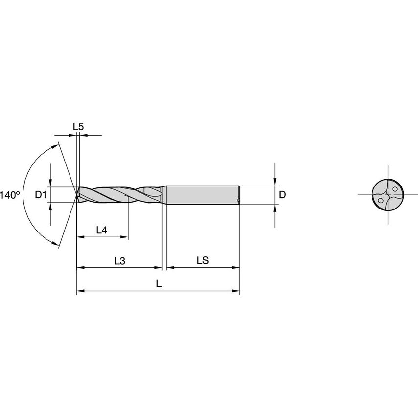 B291A08600YPL Y-tech Drill 8.6MM/.3386/3XD