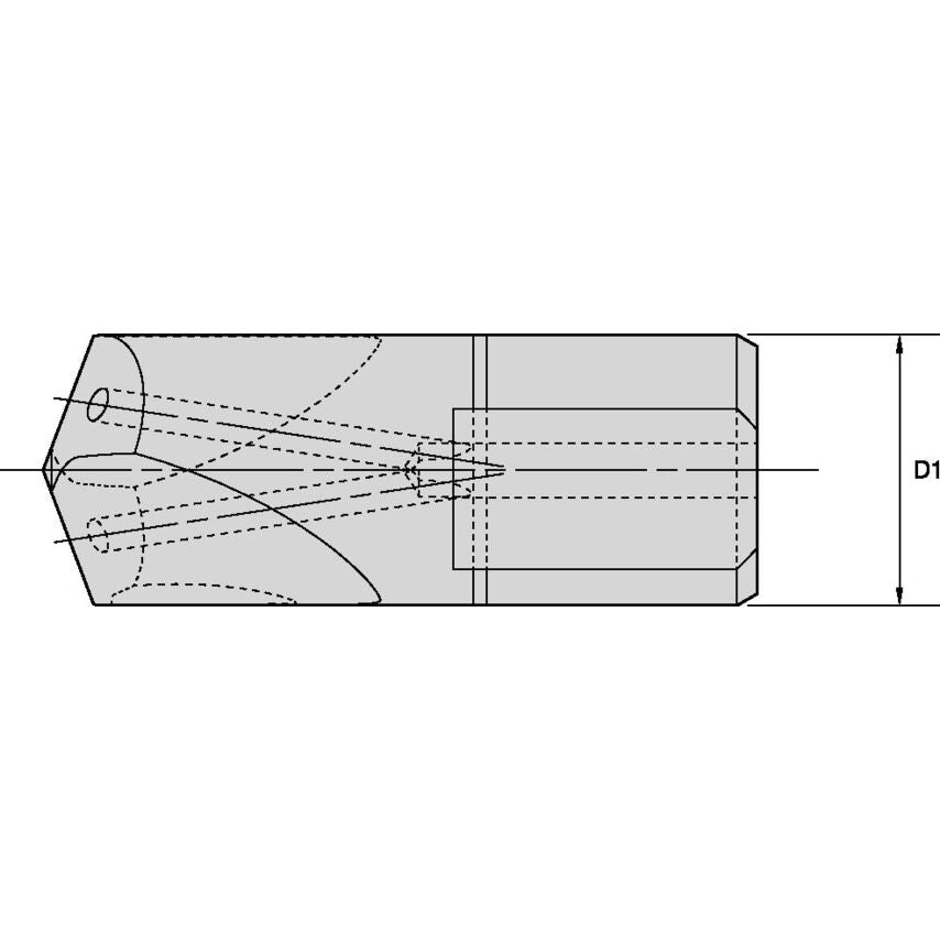 B511S20000 Pilot Drill HTS D=20MM Solid Carbide Coat