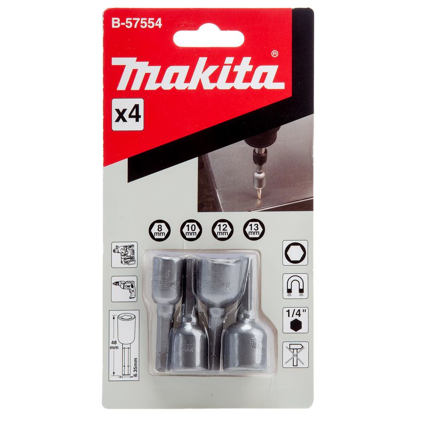 B-57554 Magnetic Nut Setters (4 Piece)
