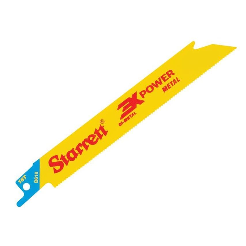 B618-5 Bi-Metal Reciprocating Blade, Metal Straight 152mm 18 TPI (Pack 5) STRB6185