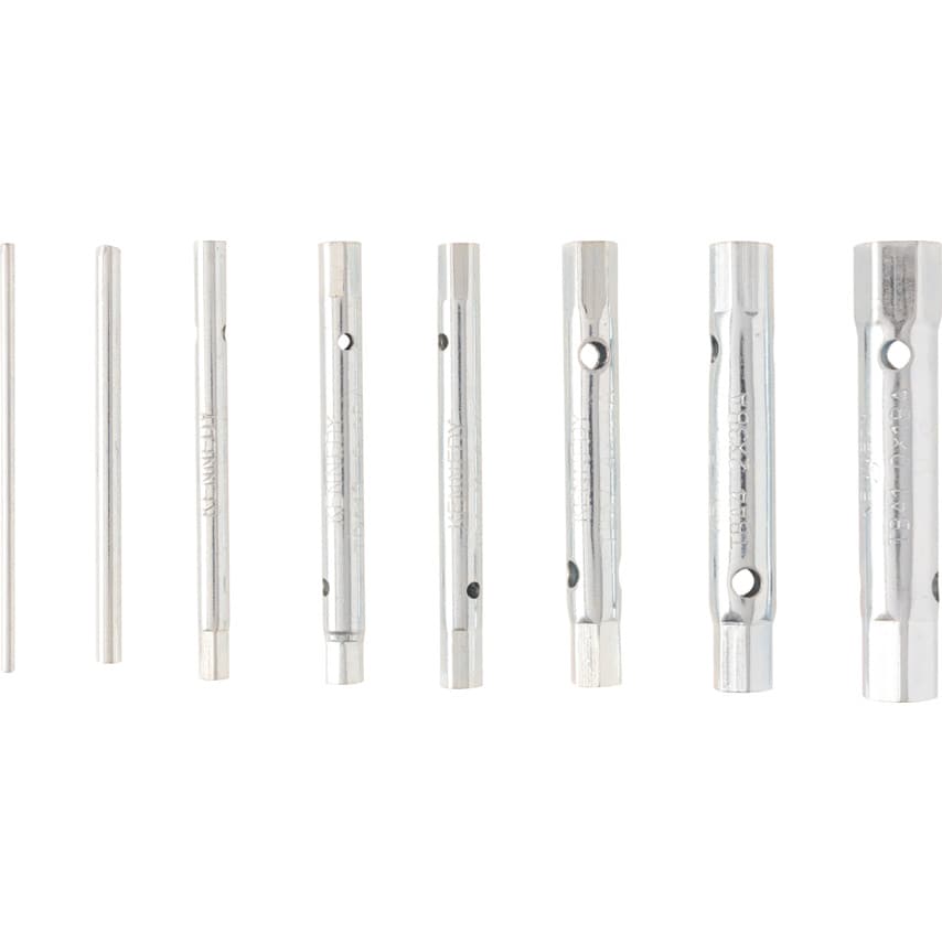 BA Box Spanner Set, Double End, Steel, Set of 6