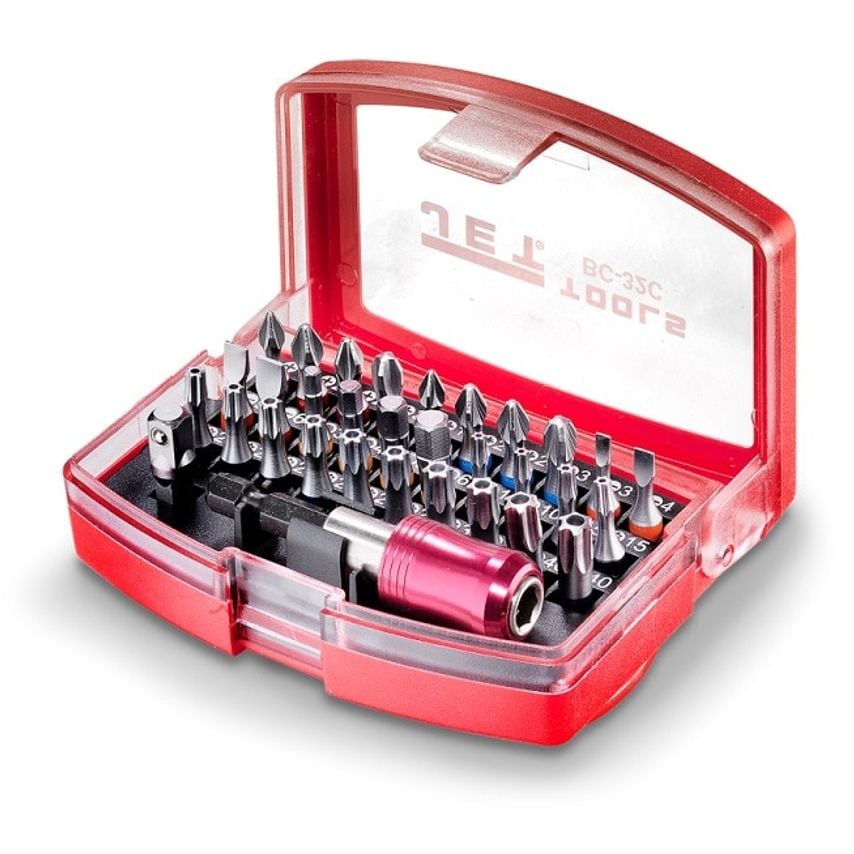 BC-32C 1/4" Bit Set, TORX With Holes, 32 Pieces