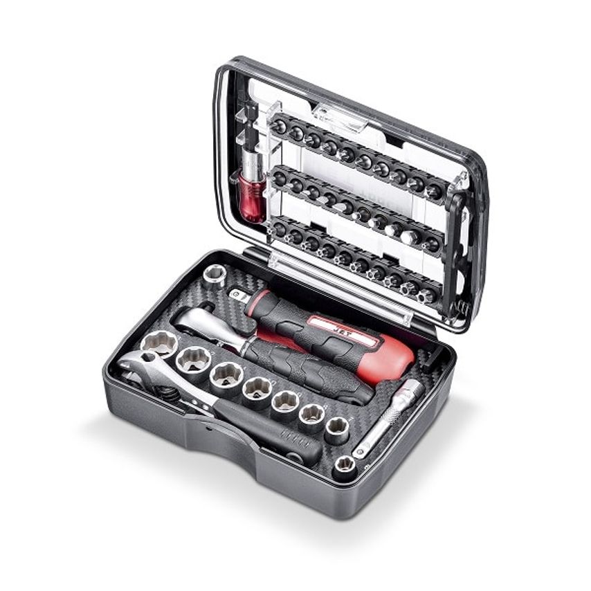 BC-44 1/4" Ratchet Socket & Bit Set, 44 Piece