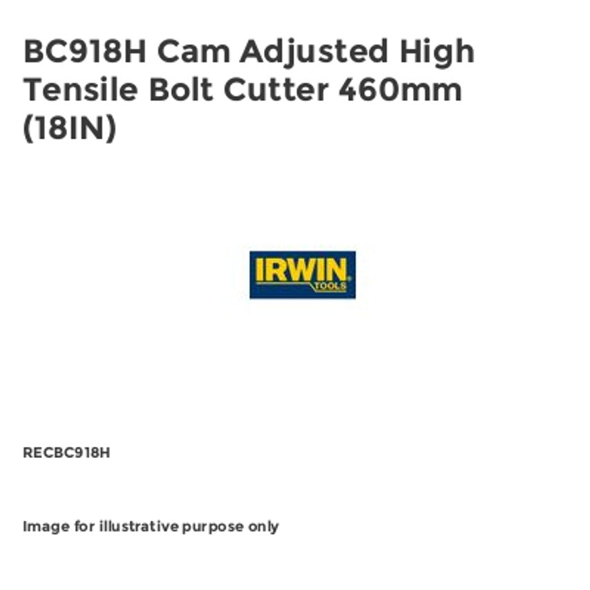 BC918H Cam Adjusted High Tensile Bolt Cutter 460mm (18IN)