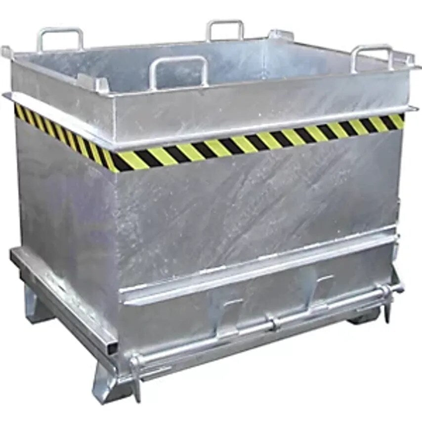 BC Construction Material Container - With Stone Clamp Release Mechanism - WxH 1310 X 1160mm, Hot Dip Galvanised