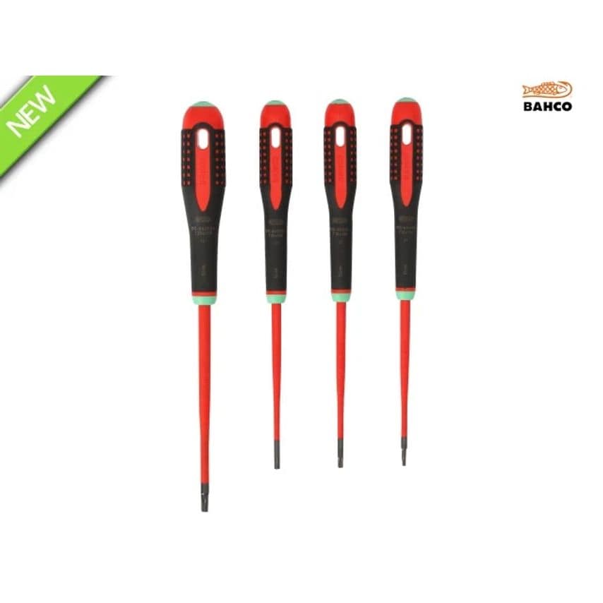 BE-9880SL Ergo Slim VDE Insulated Screwdriver Set 4 Piece