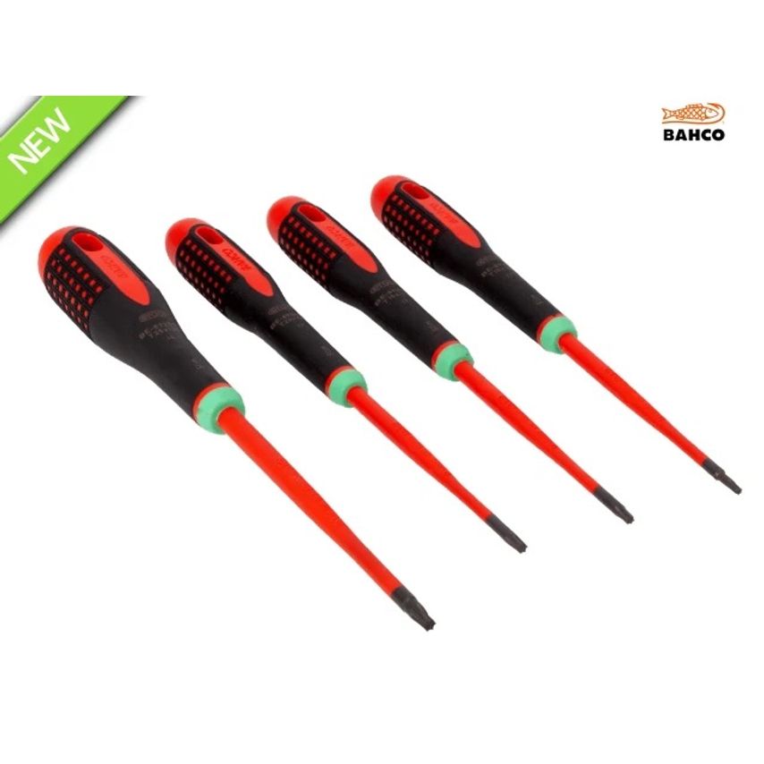BE-9880SL Ergo Slim VDE Insulated Screwdriver Set 4 Piece