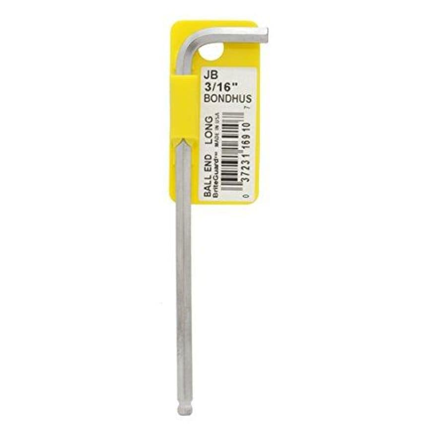 BL3/16B Briteguard Ballend Hex Key, 3/16", 16910