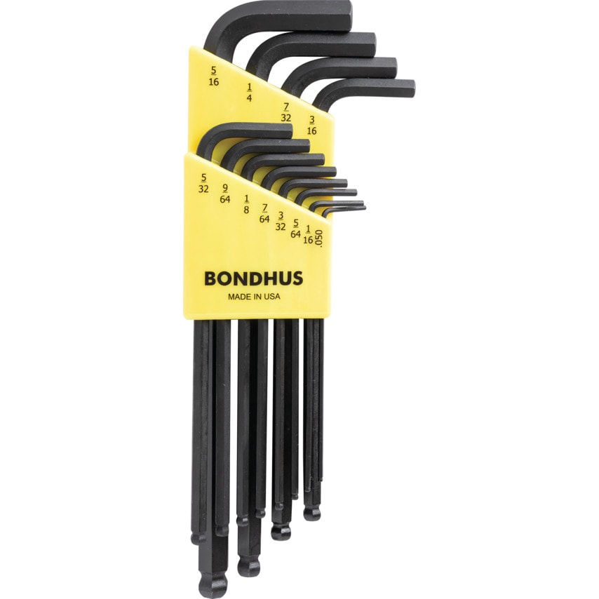 BLX12 Hexagon Ball End Key/L-Wrench Set 0.050" - 5/16" (12 Piece)