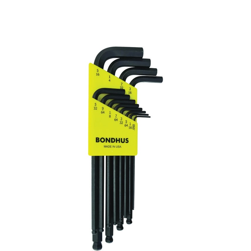 BLX12 Hexagon Ball End Key/L-Wrench Set 0.050" - 5/16" (12 Piece)