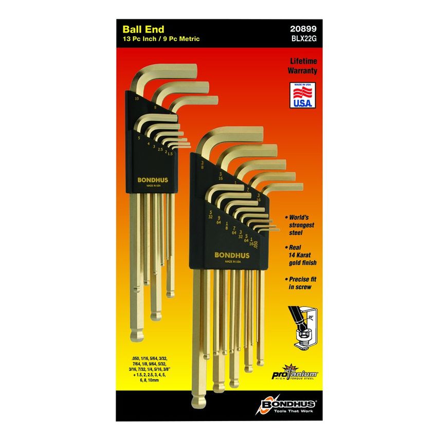 BLX22G Double Pack Ballend Hex Key BLX9mmG & BLX13g, 20899
