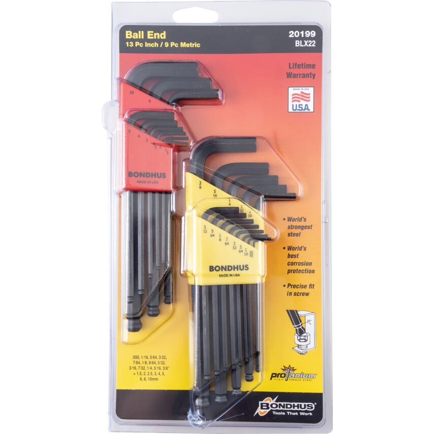 BLX22 MET & IMP Long Ball End Wrench Set (22 Piece)