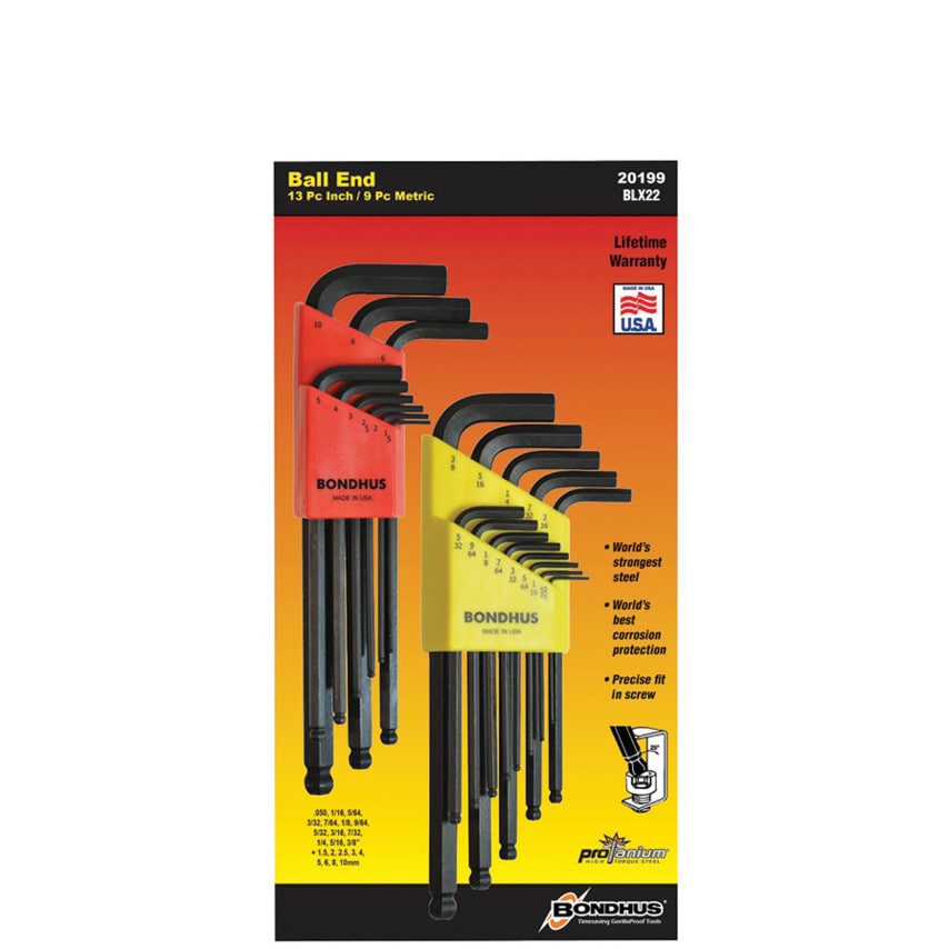 BLX22 MET & IMP Long Ball End Wrench Set (22 Piece)