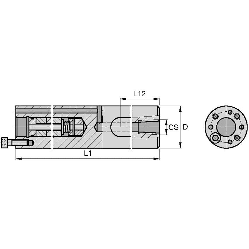 BSD50W Boring Adapter D50, 0MM L410, 0M