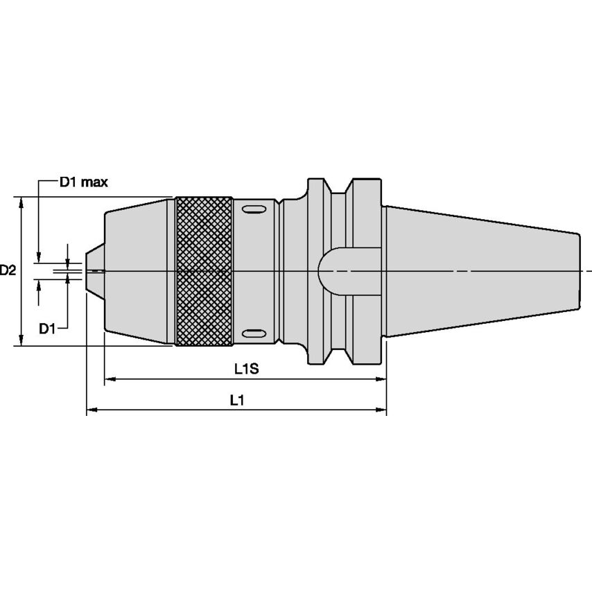 BT30DC08092m BT30 - 3 Jar Drill Chuck