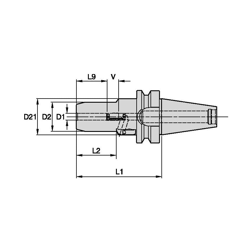 BT30HC18100m BT30 Hydraulic Chuck HP 18 X