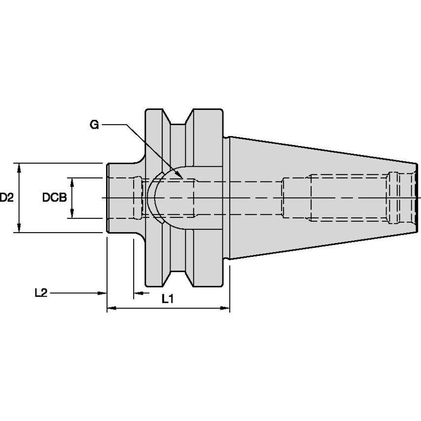 BT30ST08032m BT30 Screw on Adapter
