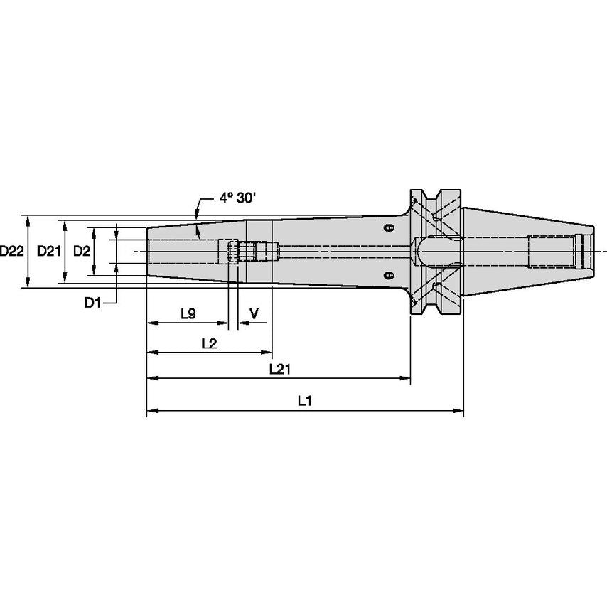 BT40BHPVTT08120m 8mm Shrink Fit - HPV - BT40