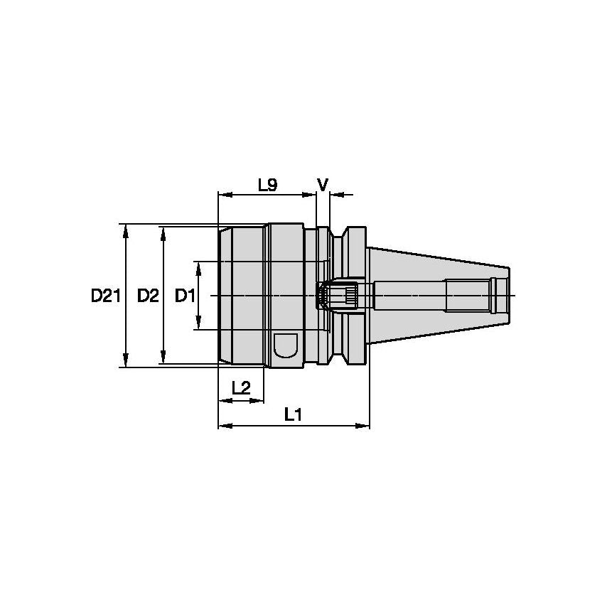 BT40HCTHT32082m BT40 HydroForce 32 x 80mm