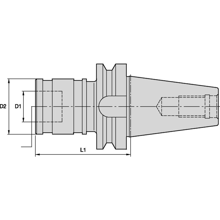 BT40STRC2089M RC2 Solid BT40 D1=50 L1
