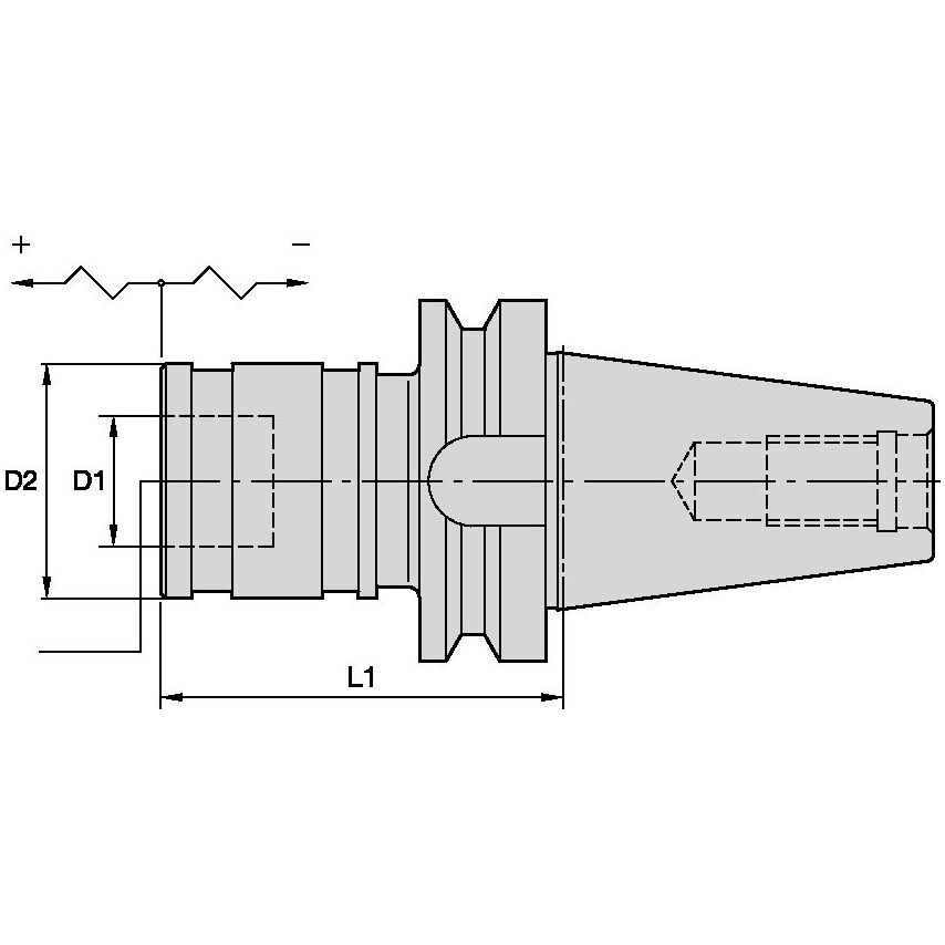 BT50RC3141m Tap Chuck TC BT50 RC3 RS3 M14