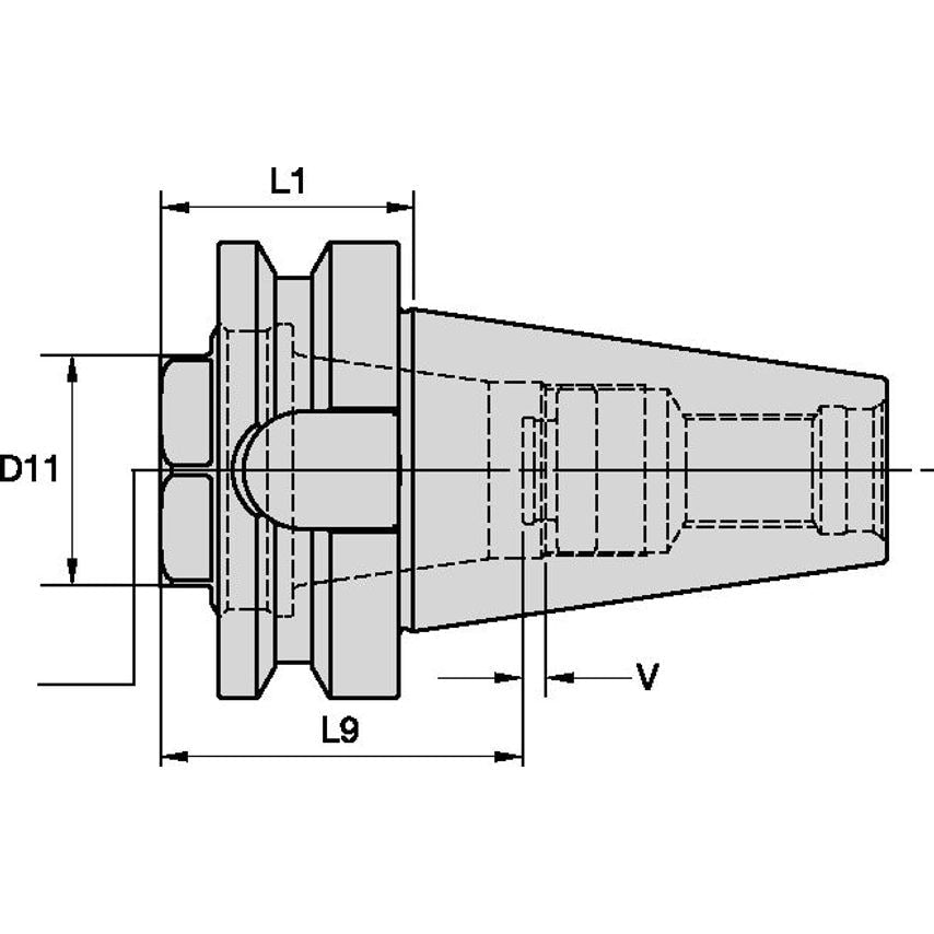 BT50SER40046m ER40 Short Collet Chuck - BT50