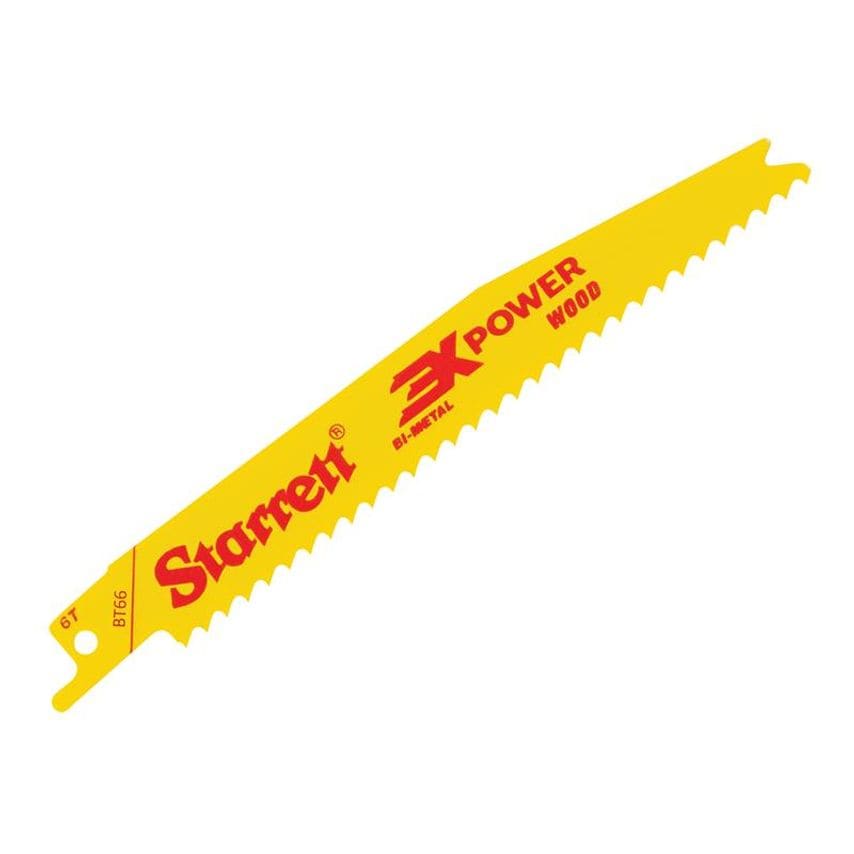 BT66-5 Bi-Metal Reciprocating Blade, Wood Tapered 152mm 6 TPI (Pack 5) STRBT665