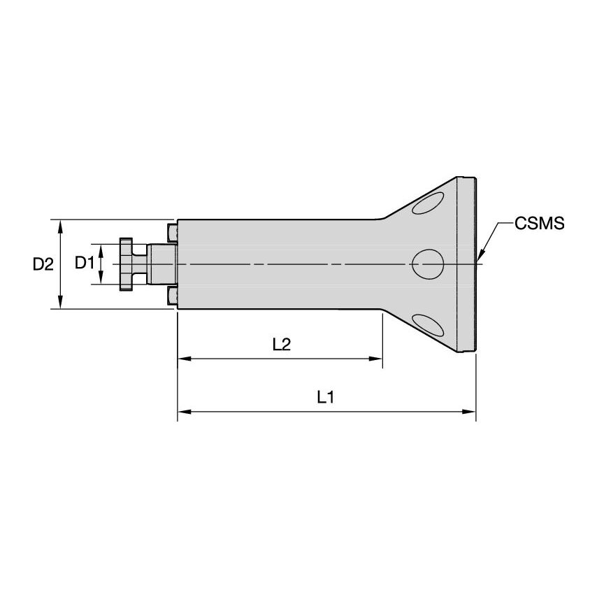 BTF46SMC27150M BTF46 Shell Mill Adaptor SMC27 L
