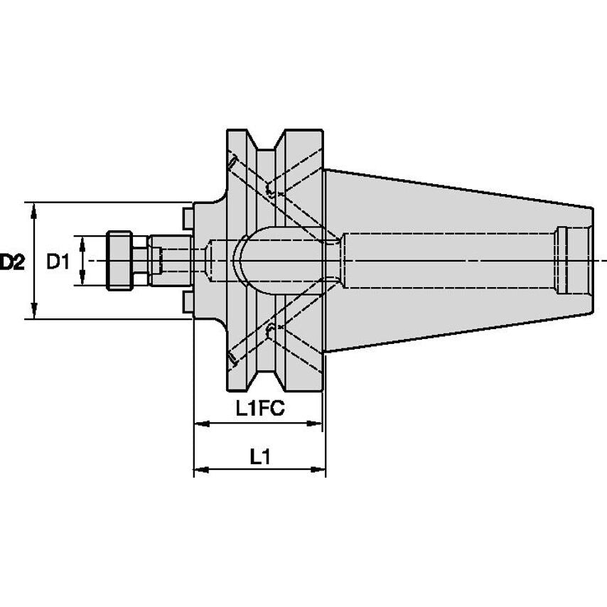 BTKV50BSMC125200 Shell Mill 1 1/4 Coolant - BTKV 50