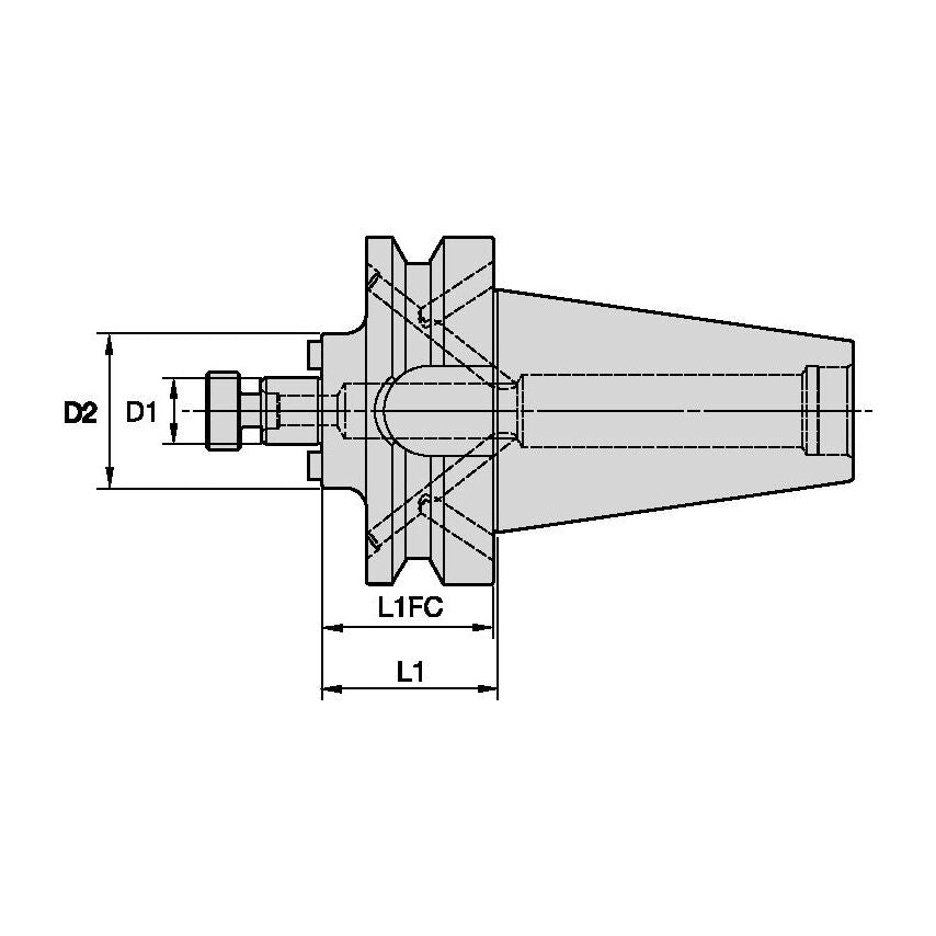 BTKV50BSMC150200 Shell Mill 1 1/2 Coolant - BTKV 50