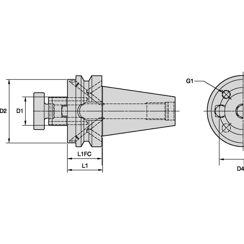 BTKV50BSMC60090m Shell Mill 60mm Coolant - BTKV 50